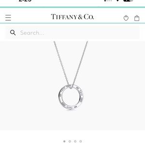 Tiffany and Co. Circle Pendent Necklace